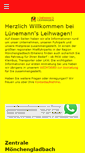 Mobile Screenshot of luenemanns-leihwagen.com